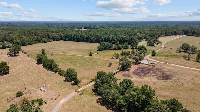 drone / aerial view featuring a rural view