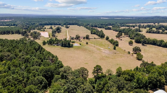 drone / aerial view with a rural view