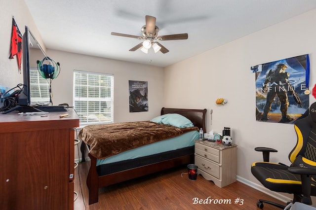 309 Hunters Creek Dr, Lufkin, TX 75901 - bedroom featuring wood finished floors and ceiling fan