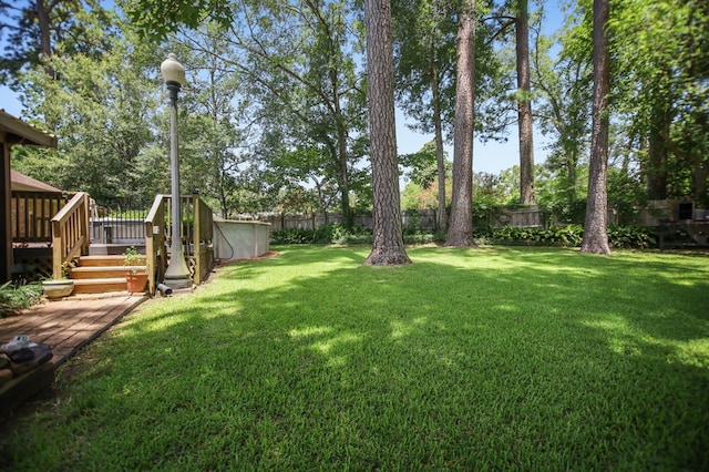 4 Pinemont Pl, Lufkin, TX 75904 - fenced backyard with a deck