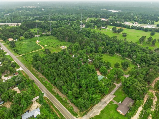 bird's eye view featuring a rural view