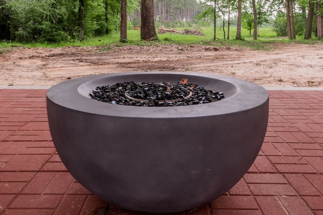 details with a fire pit
