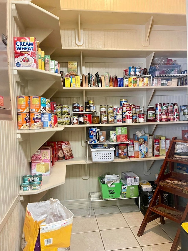 view of pantry