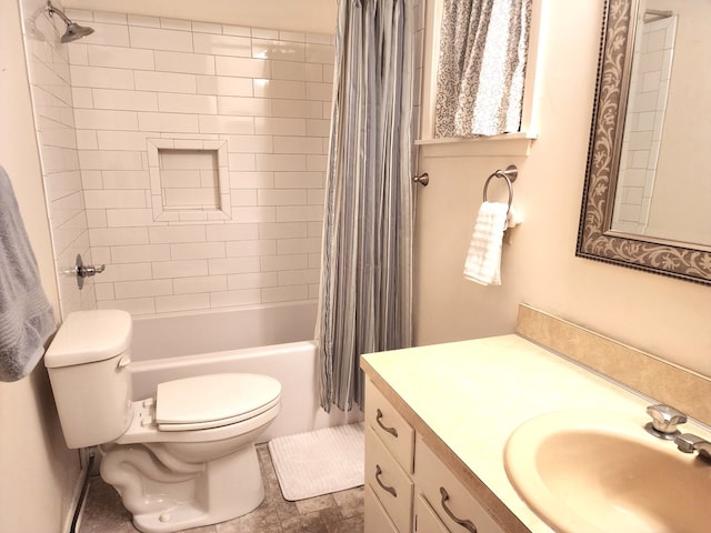 906 Richardson Dr, Jasper, TX 75951 - full bath with vanity and shower / bath combination with curtain