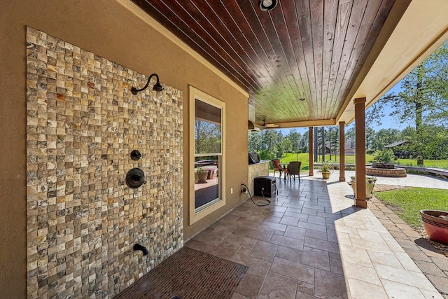 225 Mcgregor Dr, Brookeland, TX 75931 - view of patio