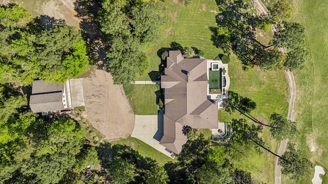 225 Mcgregor Dr, Brookeland, TX 75931 - drone / aerial view