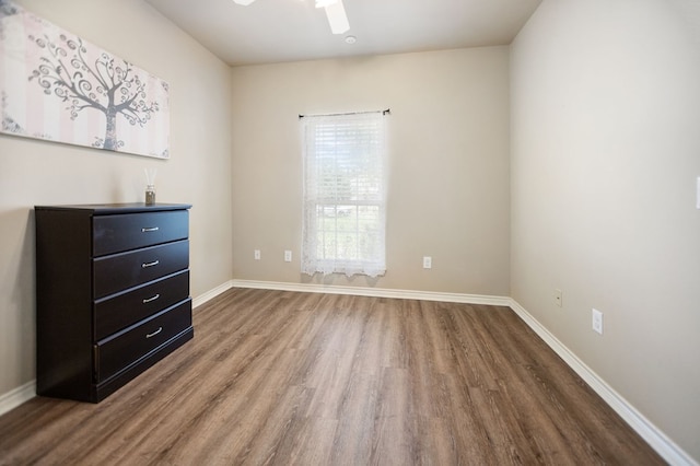 113 Westfield Loop, Lufkin, TX 75904 - unfurnished bedroom featuring wood finished floors and ceiling fan