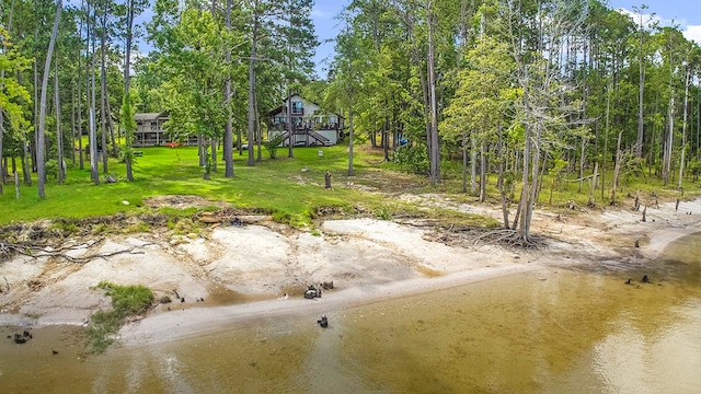 130 Boxwood Ln, Brookeland, TX 75931 - view of yard