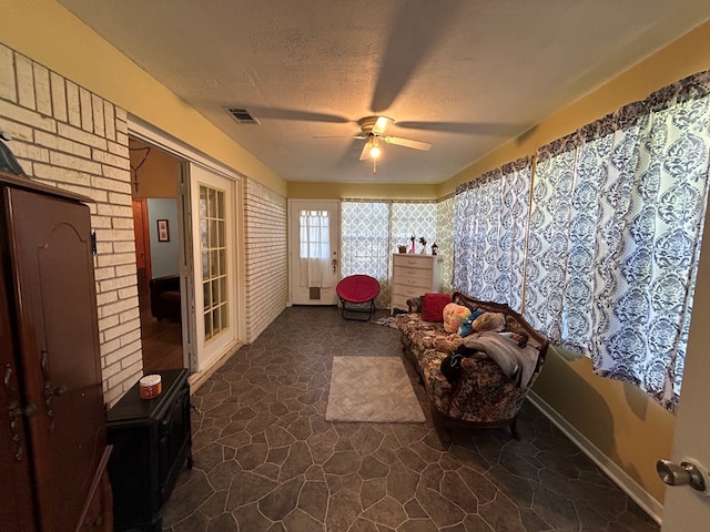 sunroom / solarium with visible vents