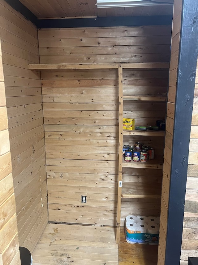 1026 Berry Rd, Lufkin, TX 75904 - sauna / steam room with wood walls, wood ceiling, and wood-type flooring