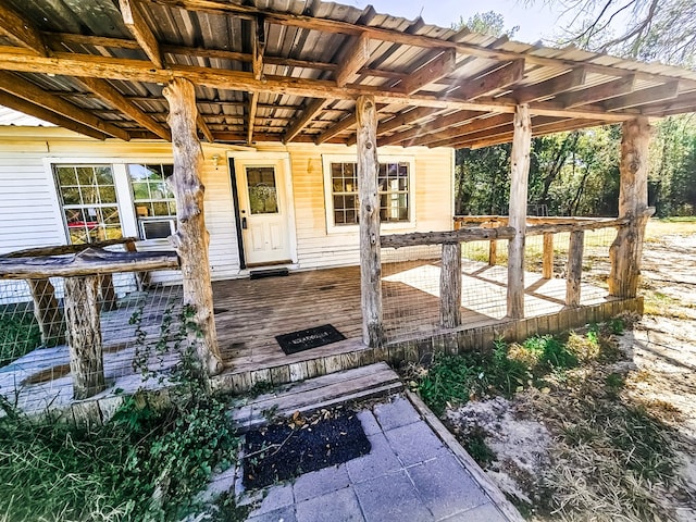 1026 Berry Rd, Lufkin, TX 75904 - wooden terrace featuring cooling unit
