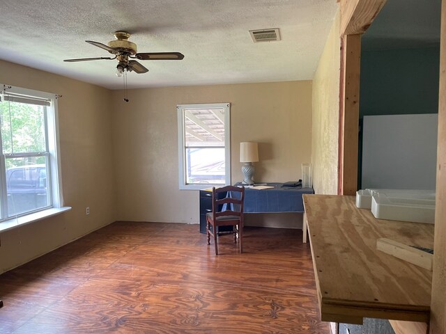 149 County Road 355, Jasper, TX 75951 - office with visible vents, ceiling fan, and a textured ceiling