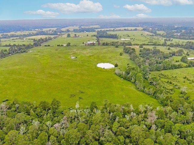 aerial view featuring a rural view