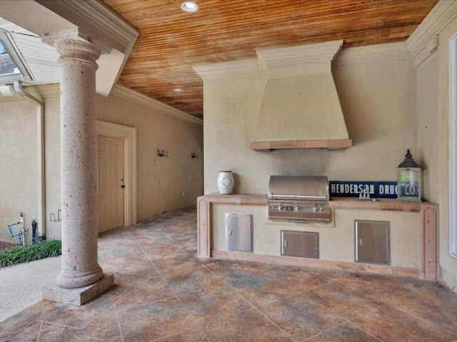 2102 Brentwood Dr, Lufkin, TX 75901 - view of patio featuring area for grilling and a sink
