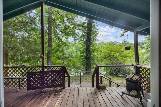 390 County Road 076, Jasper, TX 75951 - view of deck