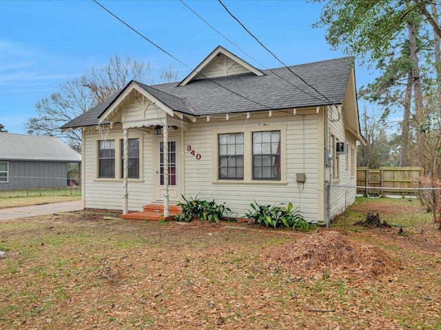 view of bungalow