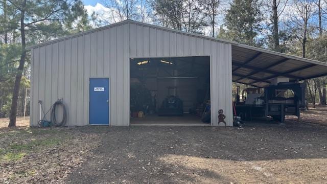 672 Oakhill Rd, Hemphill, TX 75948 - view of outbuilding with an outbuilding and dirt driveway