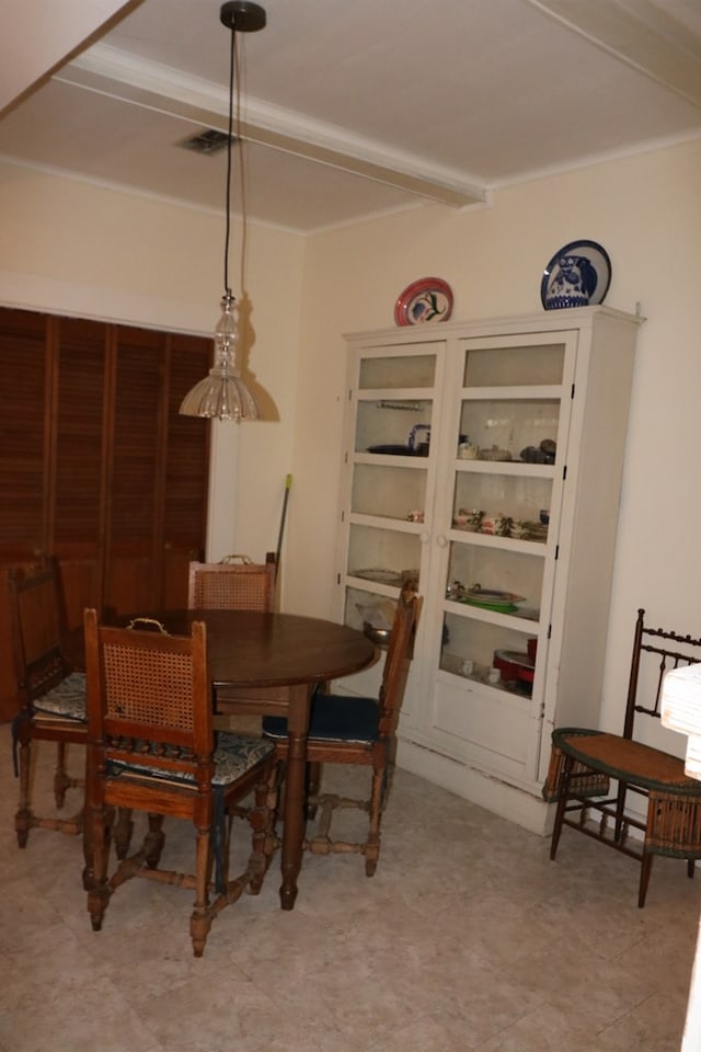 view of dining room