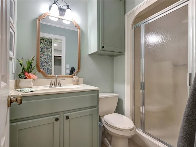 3274 Cc Rd, Diboll, TX 75941 - full bathroom with a shower stall, toilet, and vanity