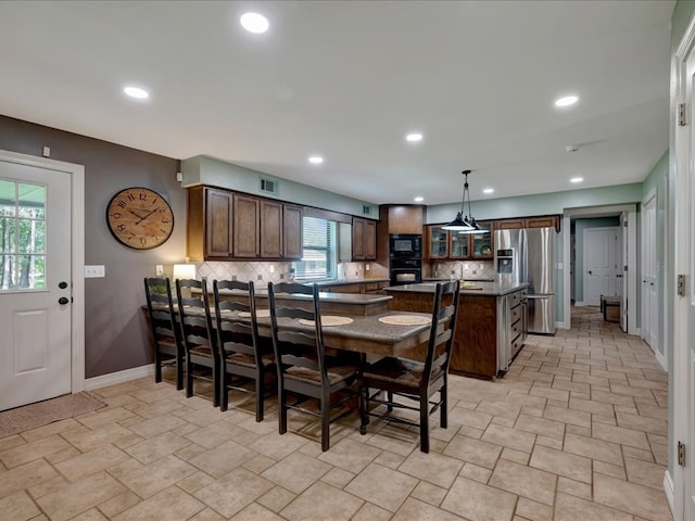 3274 Cc Rd, Diboll, TX 75941 - dining area with baseboards and recessed lighting