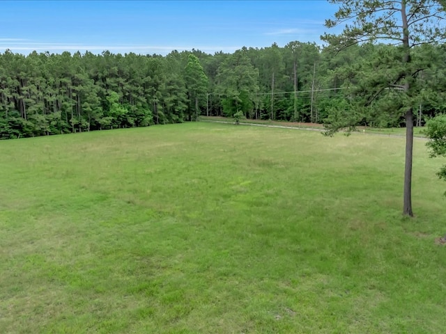 3274 Cc Rd, Diboll, TX 75941 - view of green lawn with a wooded view