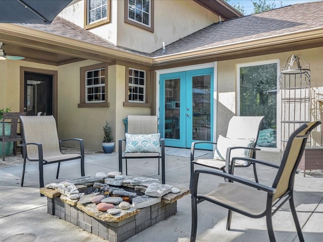 view of patio / terrace with french doors