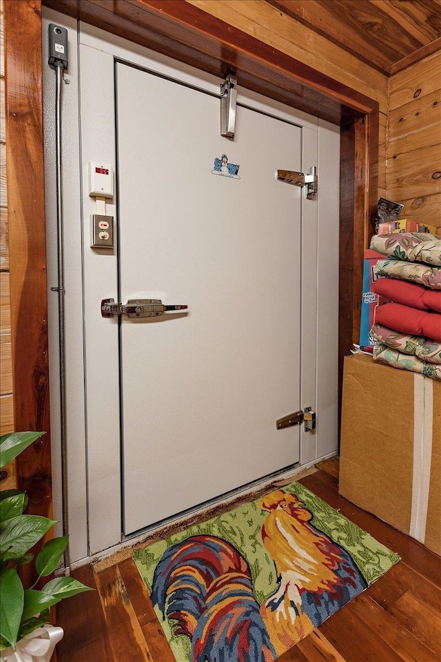 334 Pineknot Ln, Milam, TX 75959 - details featuring wooden walls and wood finished floors