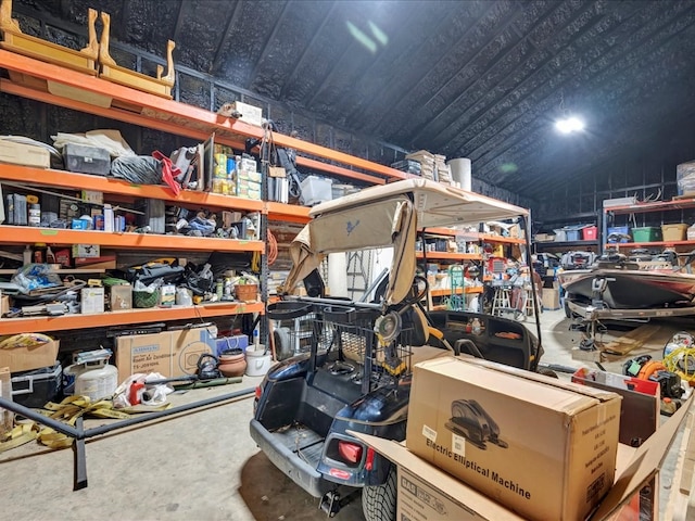 view of storage room