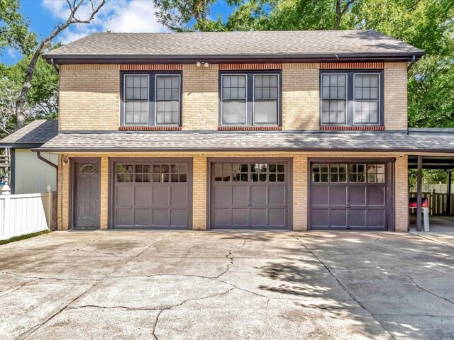 front facade featuring a garage