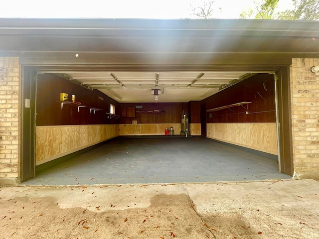 view of horse barn with water heater