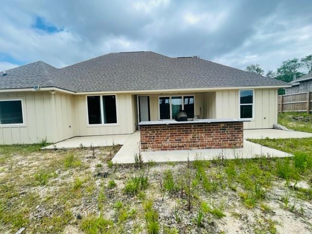 back of house featuring a patio area