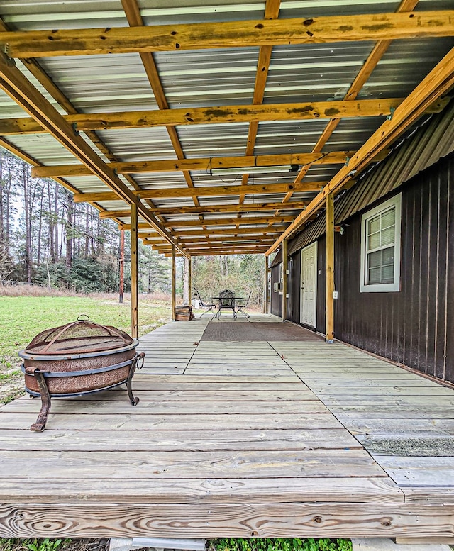 view of deck