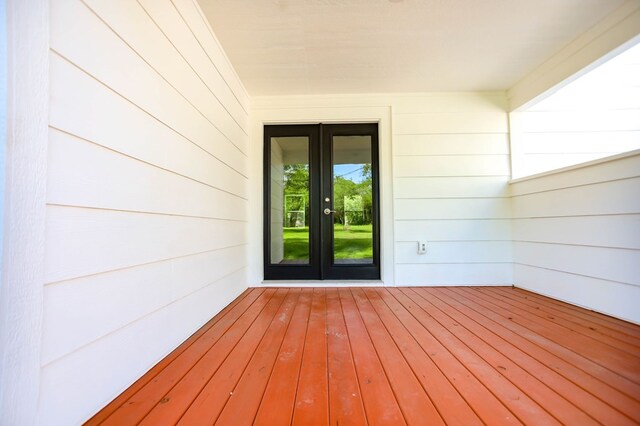 508 Jefferson Ave, Lufkin, TX 74904 - wooden deck featuring french doors