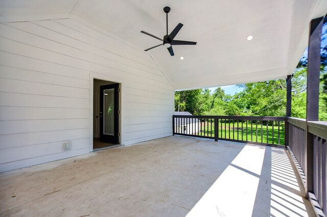 508 Jefferson Ave, Lufkin, TX 74904 - view of patio / terrace featuring ceiling fan