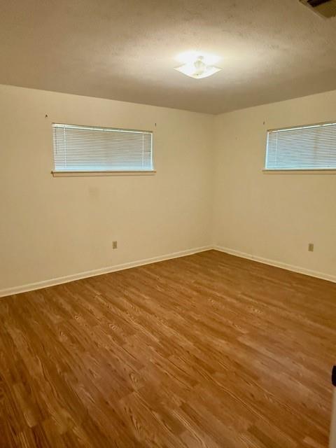 spare room with wood-type flooring