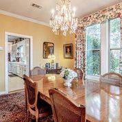 208 E Livingston St, San Augustine, TX 75972 - dining room featuring a chandelier and crown molding