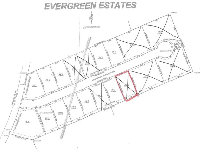 114 Evergreen Ln, Lufkin, TX 75904 - map showing property parcels