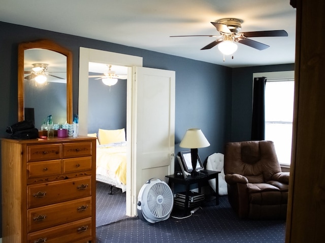 476 Jefferson Ave, Lufkin, TX 75904 - bedroom with carpet and ceiling fan