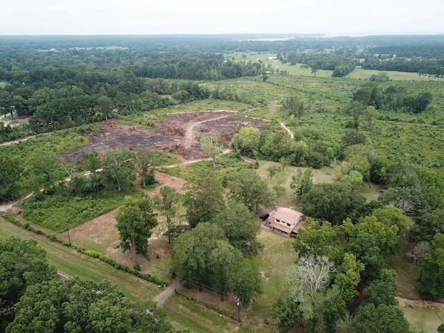 aerial view featuring a rural view