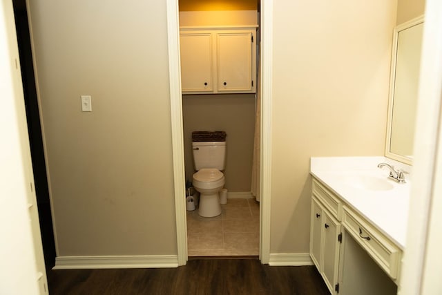 157 Craig St, Jasper, TX 75951 - bathroom featuring vanity and wood finished floors