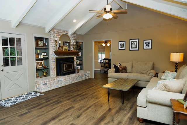 157 Craig St, Jasper, TX 75951 - living area featuring a ceiling fan and wood finished floors