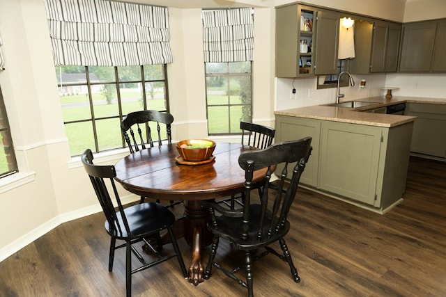 157 Craig St, Jasper, TX 75951 - dining area featuring dark wood-style floors and healthy amount of natural light
