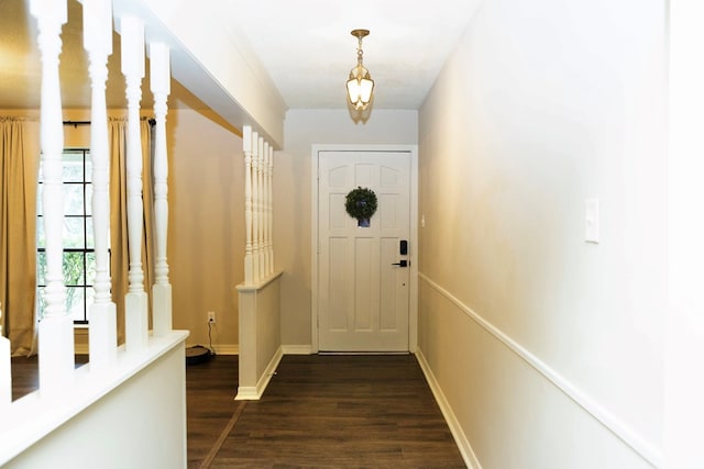 157 Craig St, Jasper, TX 75951 - doorway with dark wood-type flooring and baseboards