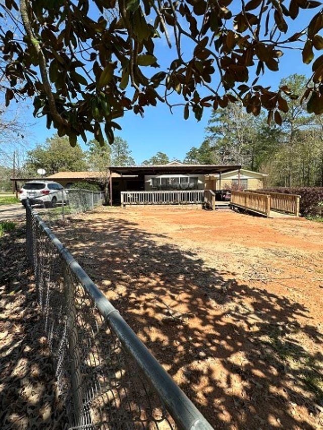 view of horse barn