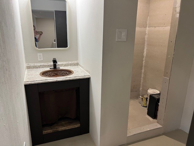 bathroom featuring vanity