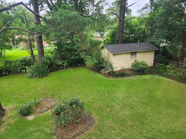 911 Allendale, Lufkin, TX 75904 - view of grassy yard featuring a storage unit