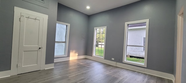 110 Hines St, Diboll, TX 75941 - empty room featuring wood finished floors and recessed lighting