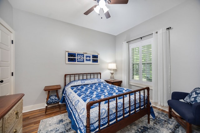 1208 Leslie Ln, Lufkin, TX 75901 - bedroom featuring wood finished floors and a ceiling fan