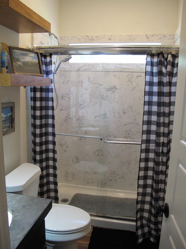 1208 Leslie Ln, Lufkin, TX 75901 - full bathroom with a shower stall and vanity