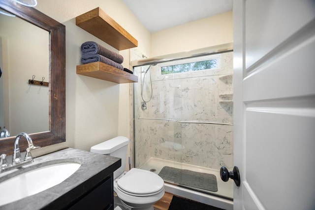 1208 Leslie Ln, Lufkin, TX 75901 - bathroom featuring a shower stall and vanity
